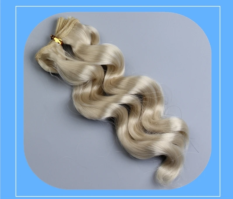 Модные BJD Кукла женские аксессуары для волос куклы 15*100 см парик для куклы-ребенка вьющиеся с высоким уровнем Температура синтетическое волокно, подарки для детей