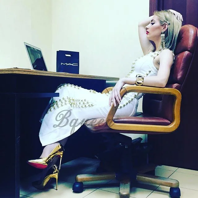 Bqueen 2017 женские Модные Качественные платья без рукавов с бисером Длинные вечерние