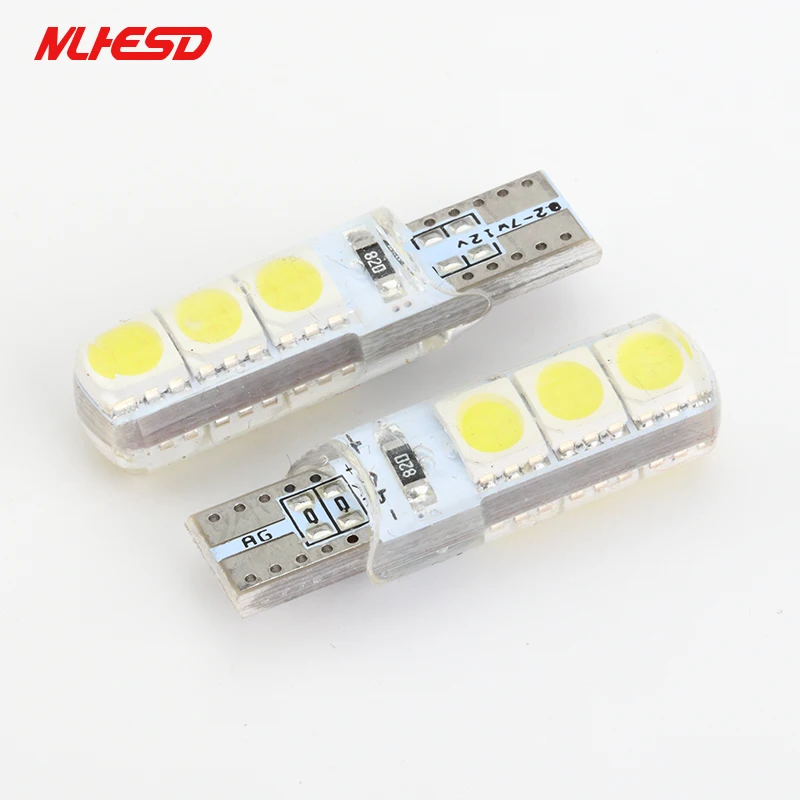 100x автомобильный Стайлинг T10 5050 6SMD LED Canbus автомобильные огни стробоскоп для