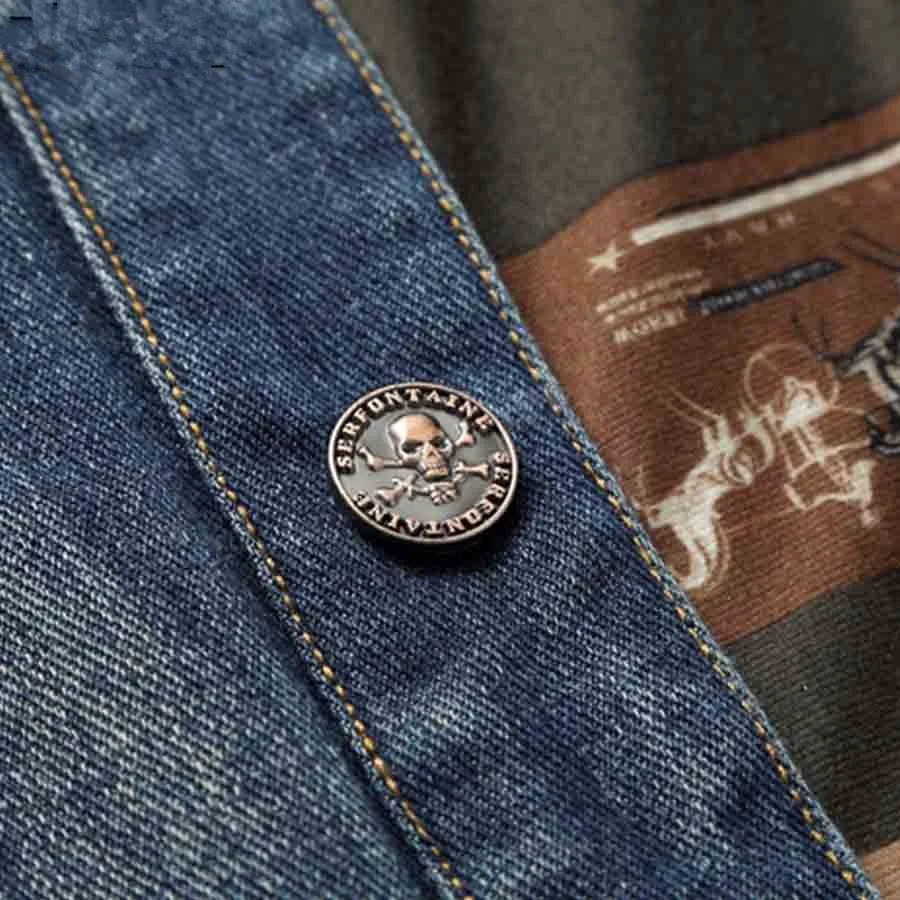 Мужская джинсовая куртка пальто корейский стиль повседневная брендовая плюс