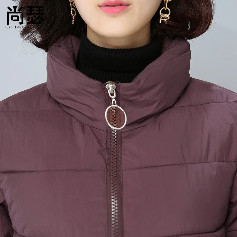 Женская короткая парка с ватной подкладкой KMETRAM черная тонкая зеленым хлопковым