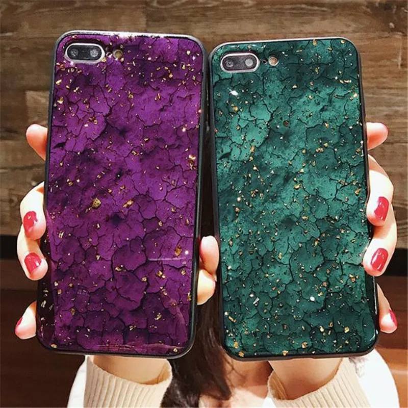 Модный Платиновый мраморный мягкий чехол для iphone 6 S 7 8 plus X XR XS MAX samsung galaxy S8 S9 Note 9