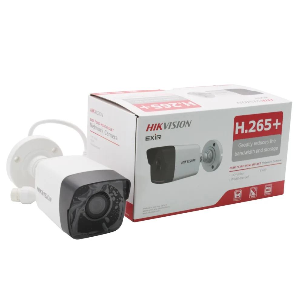 Hik Оригинальная камера наблюдения DS 2CD1043G0 I 4MP IR сетевая цилиндрическая ip POE H.265 +