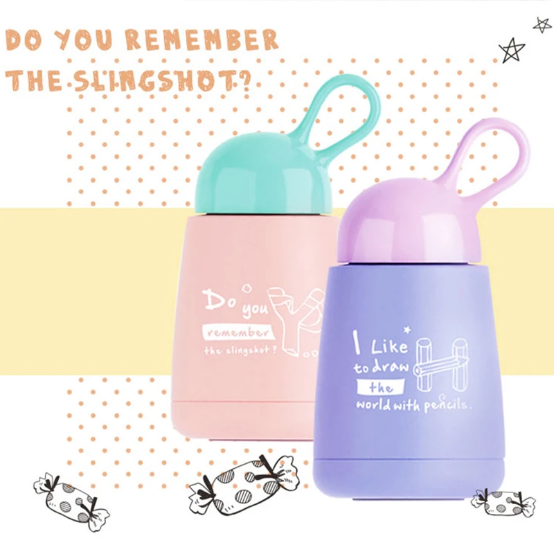 Hoomall 1 шт. милый термос карамельного цвета вакуумная Термочашка из нержавеющей