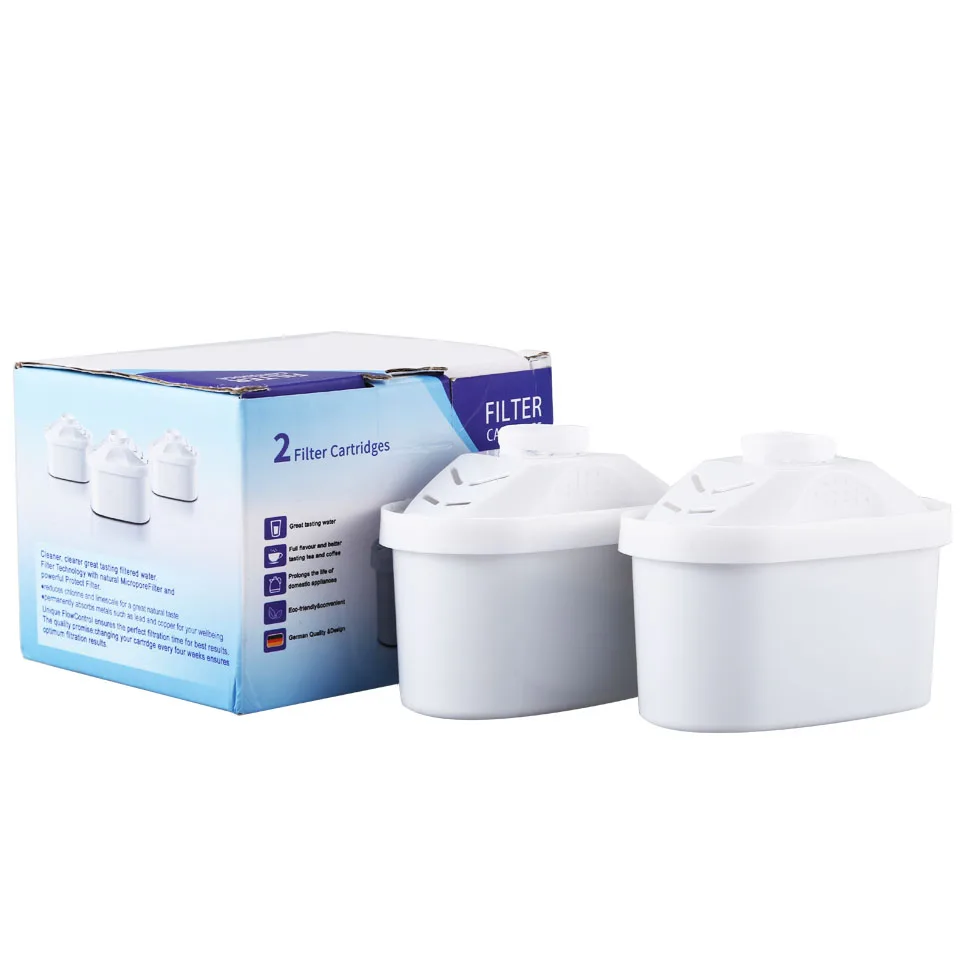 New Water Filters Replacement 2Pcs/Lot for Brita Water Pitcher Filter Replacement General Use Activate Carbon Water Filter boyd e activate b2 use of england
