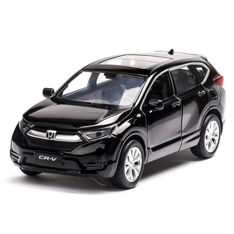 CRV black 1:32 CRV Accord Highlander XC60 Alphard Lexus игрушечный автомобиль металлическая игрушка Diecasts и игрушечный транспорт Модель автомобиля игрушки для детей - Цвет: CRV black