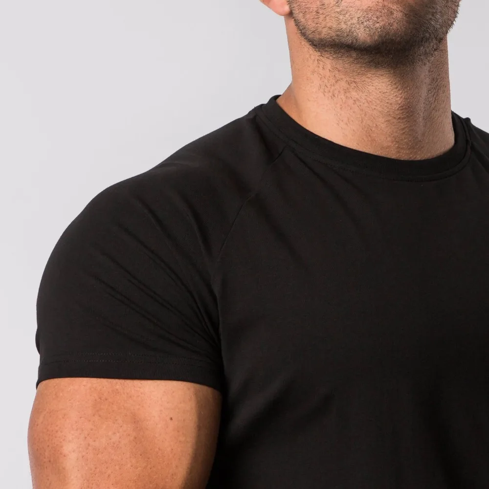 ALPHALETE летняя Новинка для мужчин тренажерные залы футболка фитнес бодибилдинг тонкие футболки Мода для отдыха с коротким рукавом хлопковые футболки топы