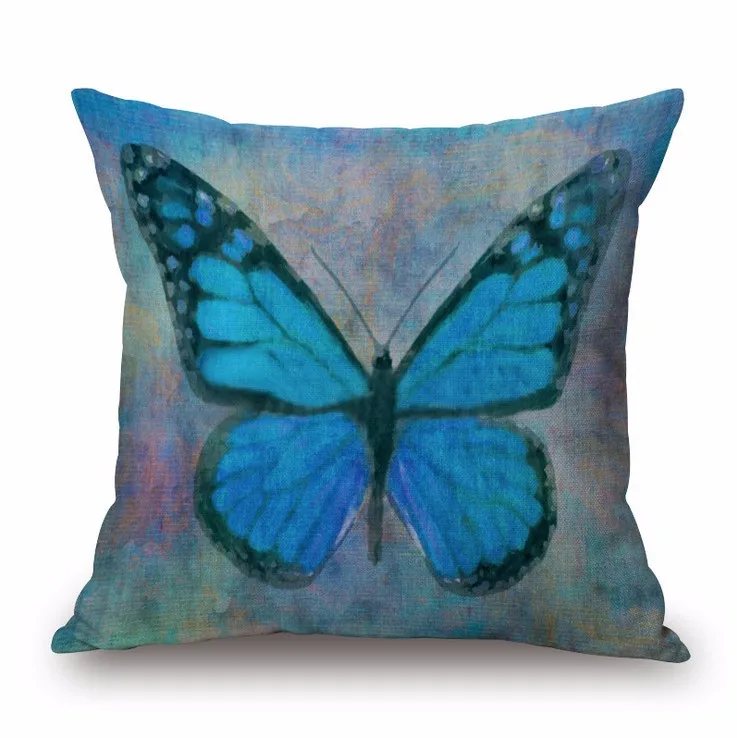 Акварельная картина бабочка домашний декор кровати Автомобильная подушка для