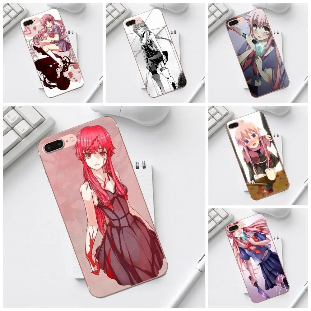 Qdowpz аниме Mirai Nikki для iPhone 4 4S 5 5C SE 6 6S 7 8 Plus X XS Max XR Galaxy A3 A5 J1 J3 J5 J7 2017 мягкая защитная