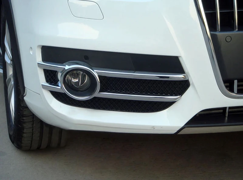 Bbincar Стайлинг ABS Хром передний бампер противотумансветильник ры колпачок хромированная накладка литье аксессуары для Audi Q3 2012 2013 2014 2015