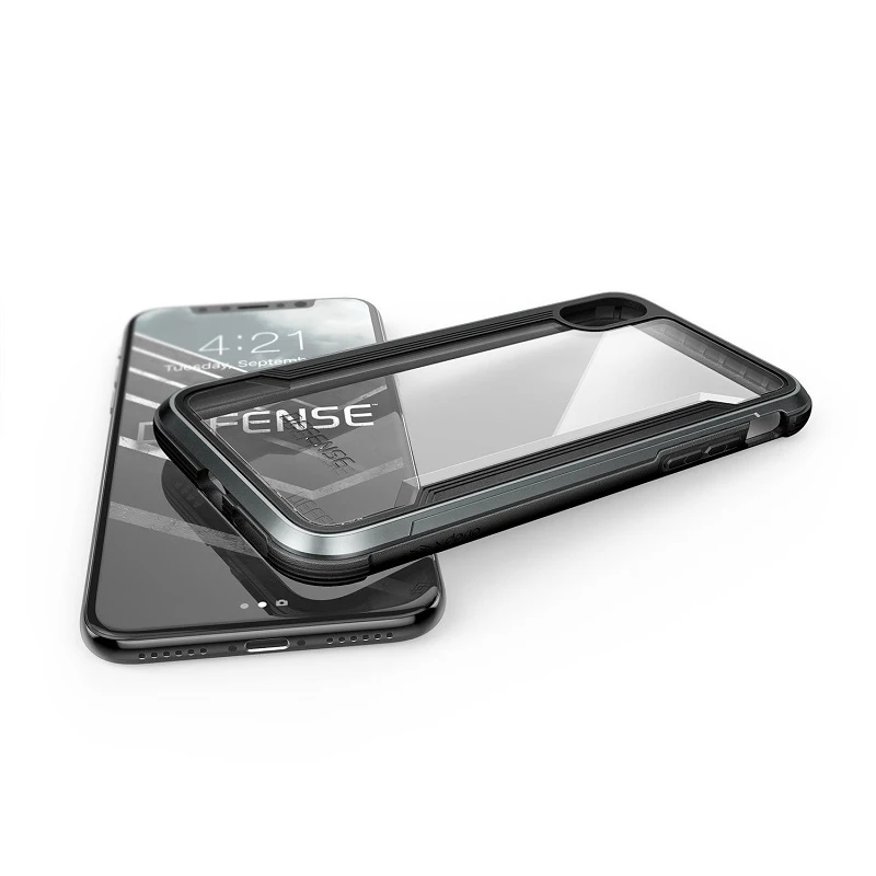 X-Doria Phone Case For iPhone XS X Defense Shield Military Grade Drop Tested Aluminum Protective Cover |
