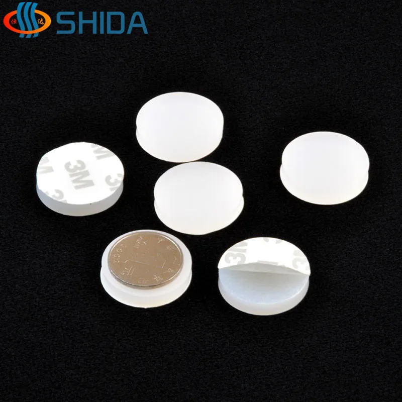 50pcs 30*5mm Self Adhesive White Anti Slip Bumpers Pads Flat Silicone Rubber Feet Furniture Sticky Shock Absorber | Обустройство дома