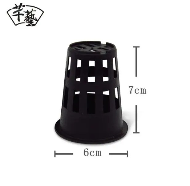 

20 PCS, 6 * 7CM Orchid Planted Empty Basket Growing aquatic plant Free Shipping