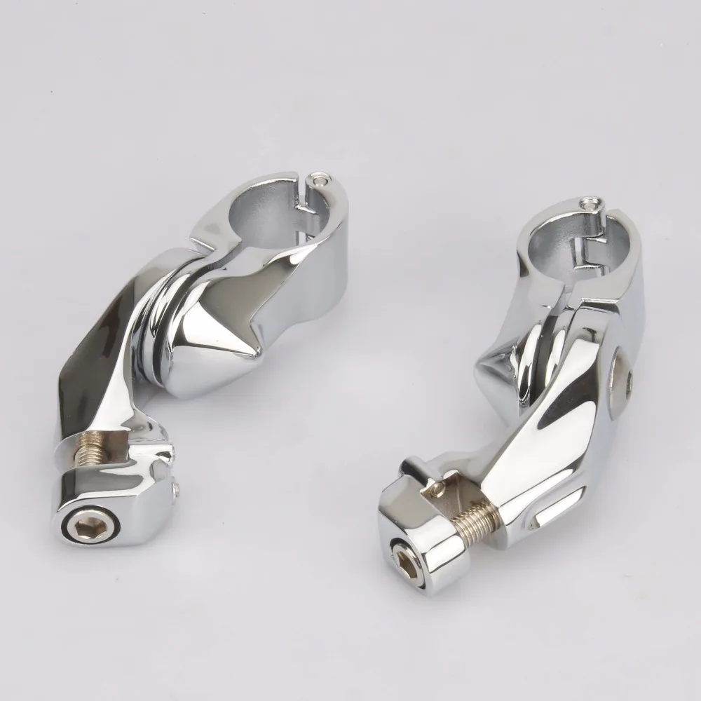 Мотоциклетный 32 мм хромированный короткий угловой Регулируемый шоссе Пег