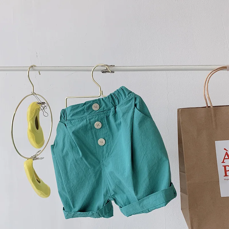 Модные 3 вида цветов шорты из чистого хлопка в Корейском стиле для мальчиков От 1