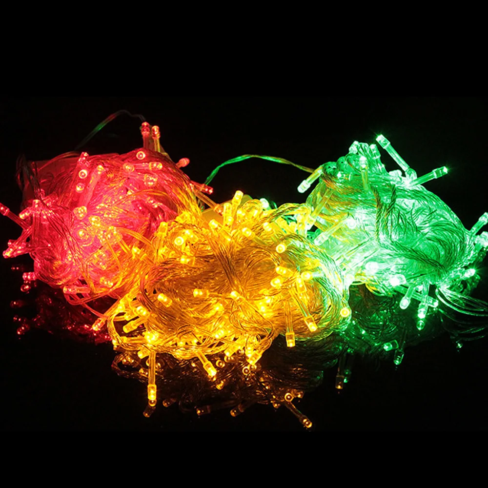 Уличная светодиодная гирлянда 10 м 100 светодиодов водонепроницаемая Праздничная