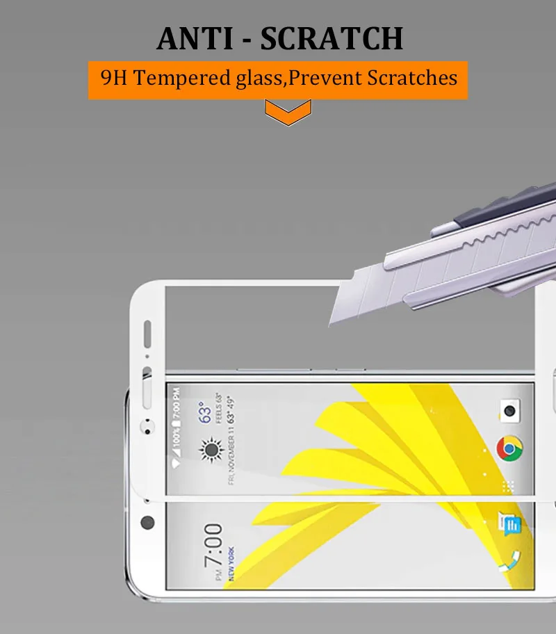 3D закаленное стекло для HTC Bolt полное покрытие 9H пленка Взрывозащищенная Защита