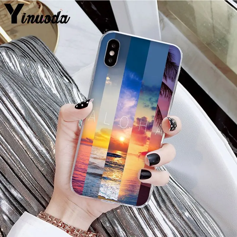 Yinuoda Hello Hawaii Aloha DIY Роскошный Высокий протектор на конце чехол для Apple iPhone 8 7 6 6S Plus X XS MAX 5 5S SE XR мобильных телефонов