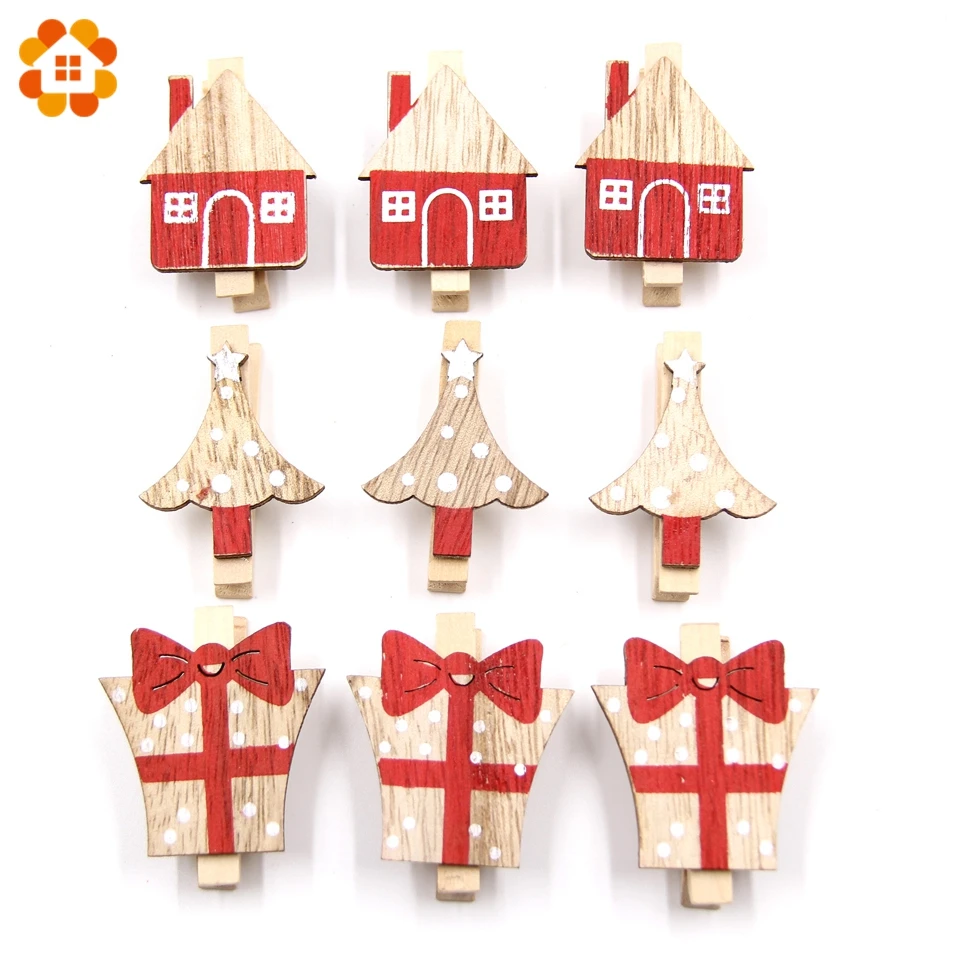 20 шт. деревянные зажимы для фотографий | Дом и сад