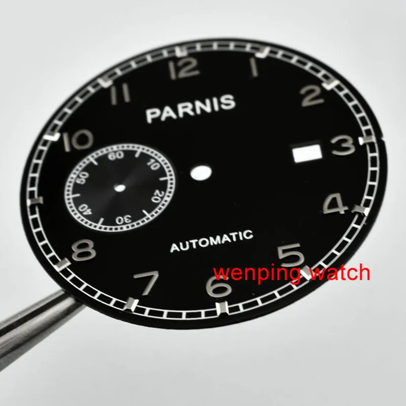 Parnis 36 9 мм Циферблат для часов подходит Азии st2555 часовой черный циферблат