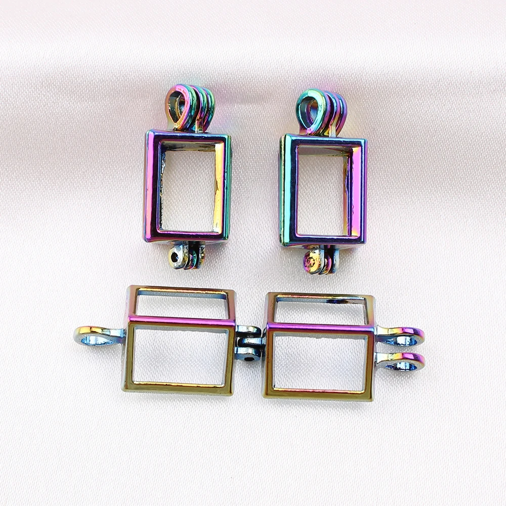 5 шт./лот Радужный цвет кубовидная жемчужная клетка подвеска для аромата парфюма