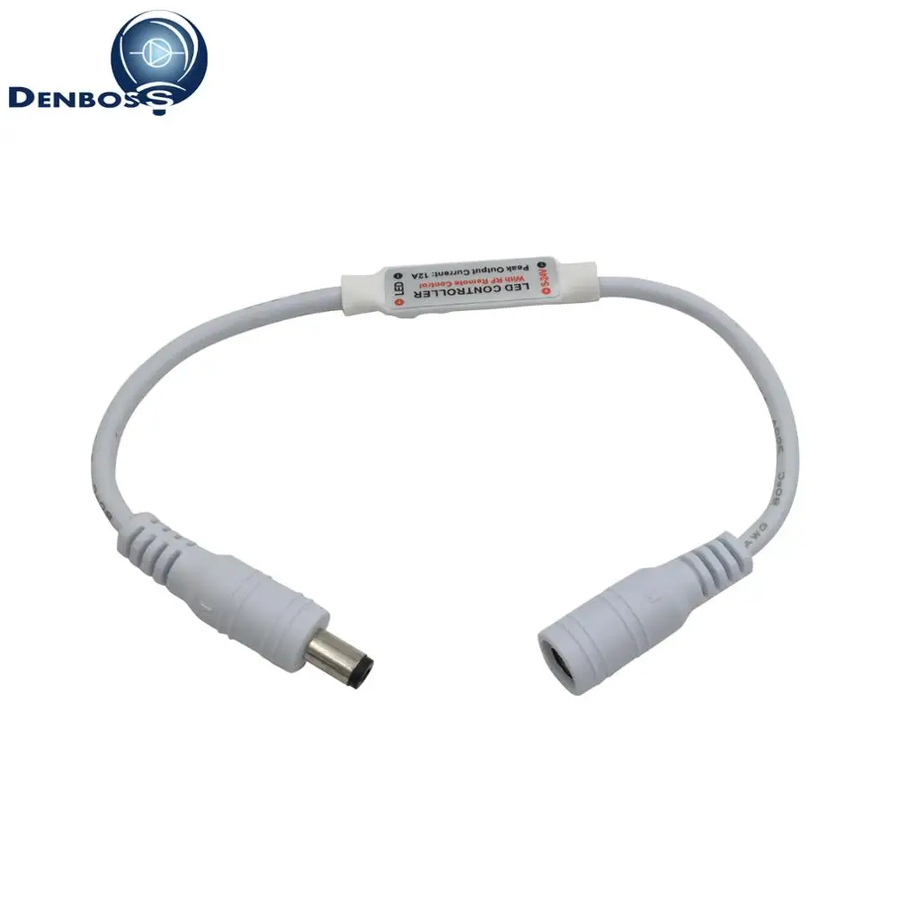 DC 5V-12V-24V светодиодные полосы RF беспроводной мини дистанционный Частотный плавный диммер постоянного тока и разъем провода Яркость Регулировка 12 В светодиодный контроллер
