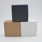 Коробка из крафт-картона, коробка из крафт-картона для мыла ручной работы, упаковка для мыла, свадебный подарок, упаковка для крафт-ювелирных изделий, коробка для поделок, 50 шт.