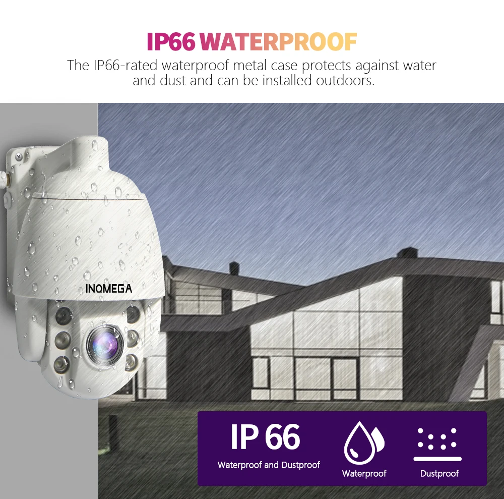 INQMEGA мини 2 5 дюймов PTZ купольная IP камера WiFi 2MP 1080P Беспроводная CCTV наружная