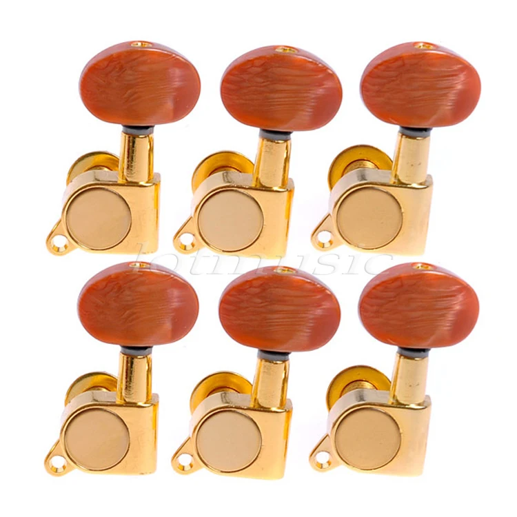 

6 pieces left hand Acoustic guitar gold machine head tuners nice quality