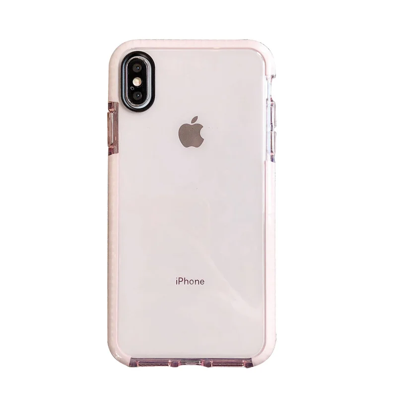 Противоударный чехол для iphone 11 11Pro Max X XR XS Max 6 6s 7 8 plus, прозрачный мягкий силиконовый чехол-накладка