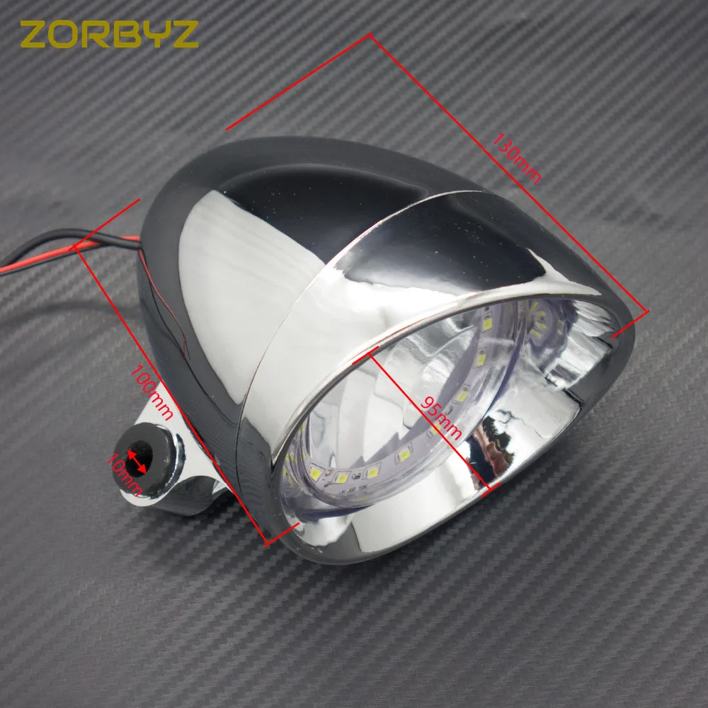 ZORBYZ хромированные СВЕТОДИОДНЫЕ пластиковые пулевидные фары