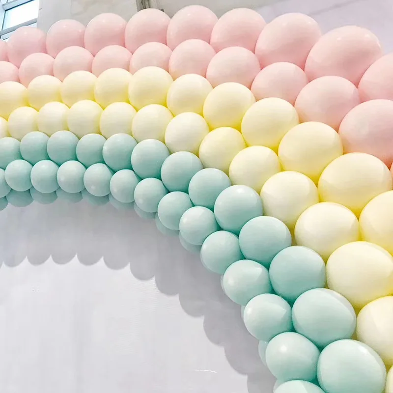 100 шт. 10 дюймов латексные мгновенной проявки Macaroon шар милое Свадебная вечеринка украшения воздушные шары, платье для дня рождения, красочный воздушный шар в форме арки 66