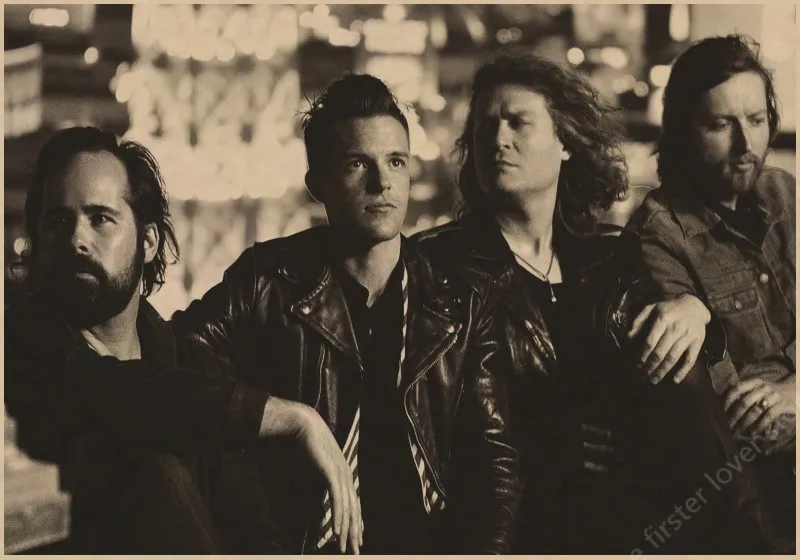 The Killers винтажный Ретро рок-группа музыкальная гитара матовый плакат на крафт-бумаге стикер на стену домашний декор - Цвет: 20
