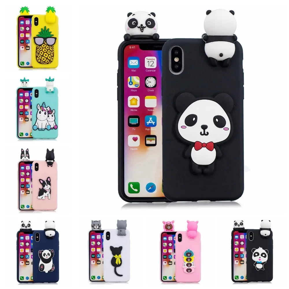 Мягкие TPU чехол для телефона Apple iPhone 9 3D Кремния Милый мультфильм Коке Plus X 8 плюс 6 S 7