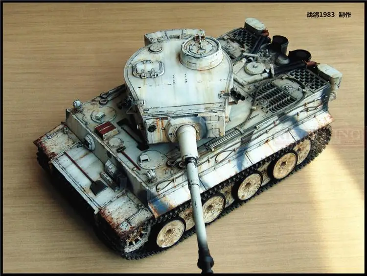 KNL HOBBY 1: 16RC модель танка Тигр пульт дистанционного управления OEM Тяжелое покрытие краски, чтобы сделать старое обновление