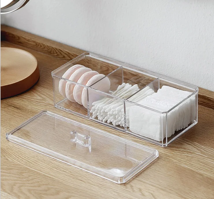 LOAAO домашняя косметическая коробка для хранения прозрачный органайзер макияжа