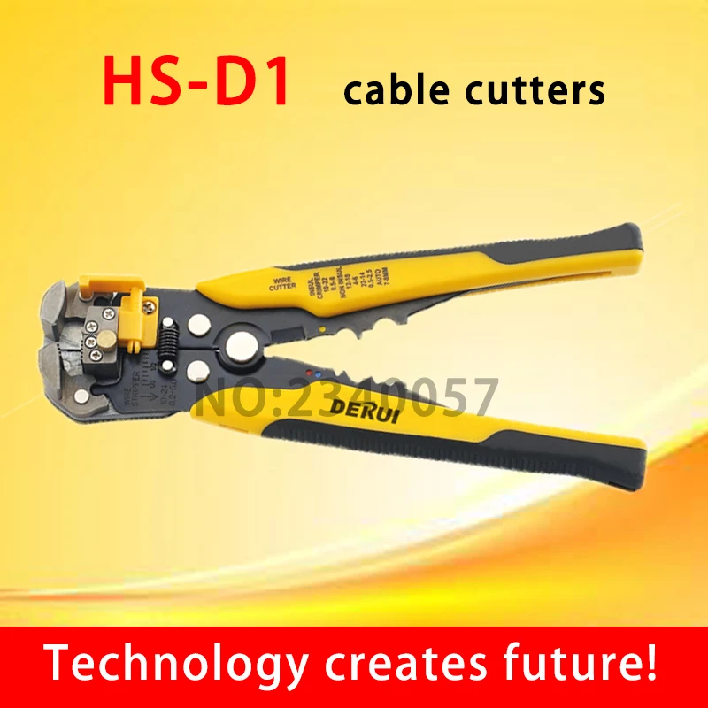 HS-D1 AWG24-10 (0.2-6.0mm2 ) Дизайн Многофункциональные автоматические обжимные клещи для снятия изоляции кабельной проволоки и резки