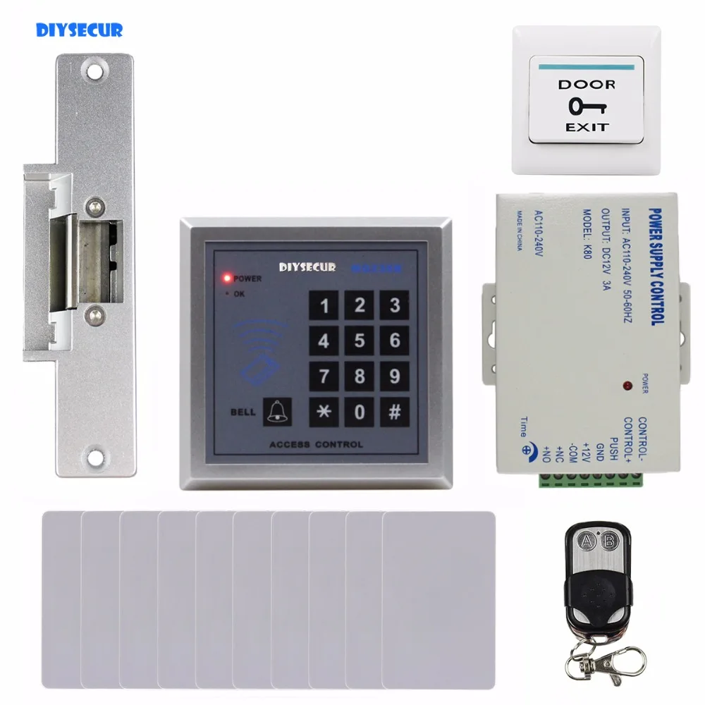 DIYSECUR 13 56 МГц IC кард-ридер с клавиатурой система контроля доступа комплект