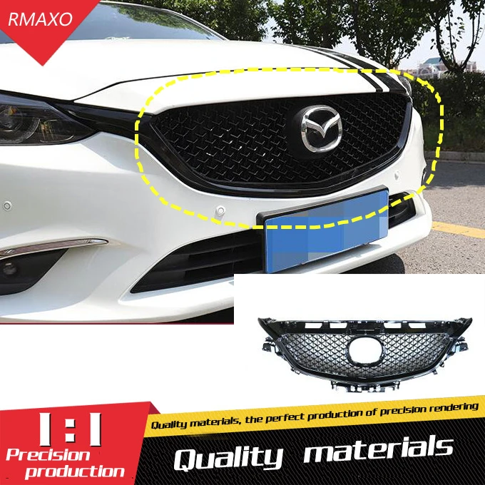 Для Mazda 6 ATENZA- гоночные решетки сотовая решетка Передняя гоночная решетка черный передний бампер модифицированная для ATENZA