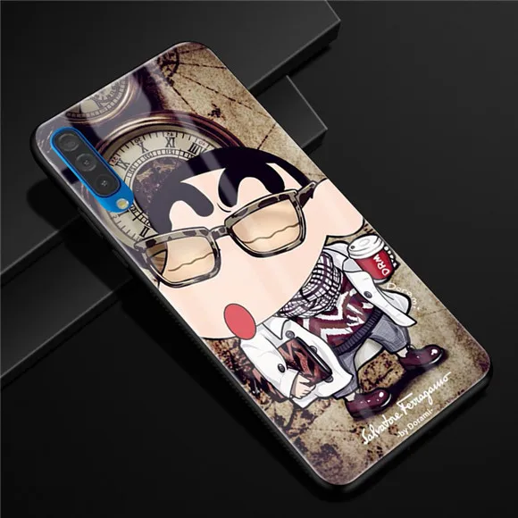 K 6,4 ''для samsung Galaxy A50 чехол A 50 стекло Funda жесткий чехол для samsung Galaxy A50 мягкая рамка A 50 закаленное - Цвет: 9