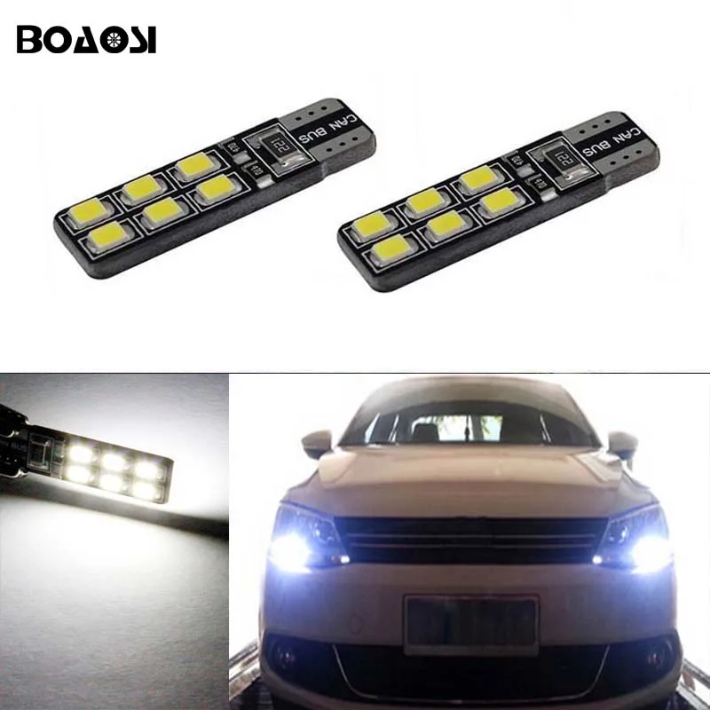 BOAOSI 2 шт. светодиодные T10 W5W Автомобильные парковочные лампы светильник Volkswagen Benz