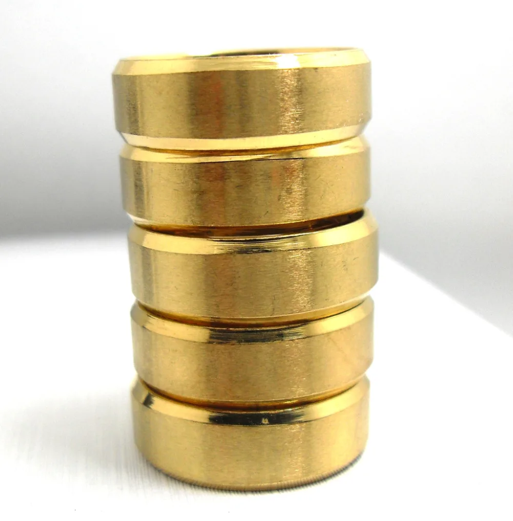 50pcs GOLD 8mm Comfort fit Men Women Stainless Steel Band Rings | Украшения и аксессуары