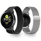 20 мм металлический Миланский Loo ремешок для samsung Galaxy Watch Active 42 мм браслет на запястье для gear Sport умный ремешок для часов