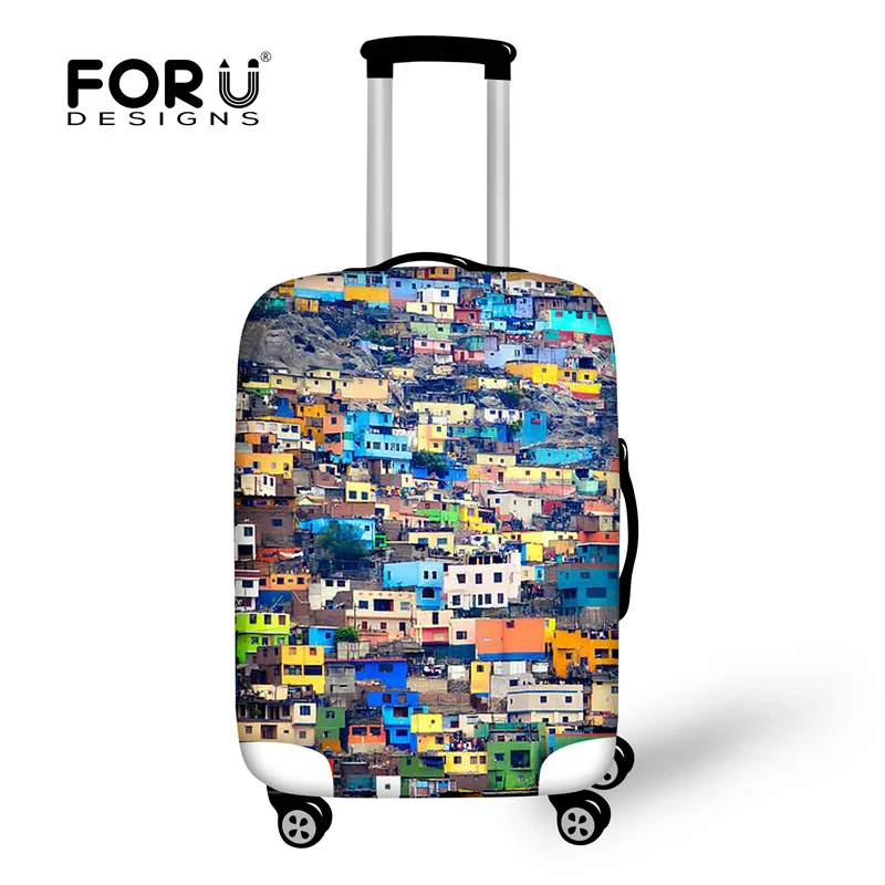 XD46 FORUDESIGNS Дорожный Чехол с принтом для багажа, защитный чехол для чемодана, пылезащитный эластичный Чехол для багажа, аксессуары для путешествий - Цвет: XD46