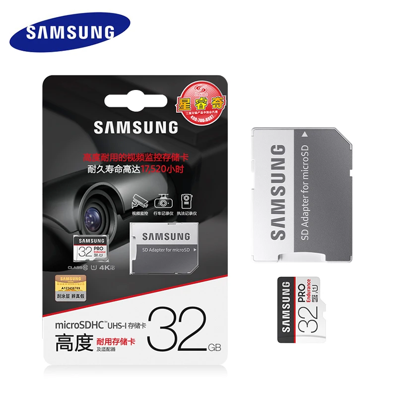 Samsung microsd объемом до 32 GB 64G 128G карта памяти PRO SDHC/SDXC TF карты с адаптером селфи-стик до 100 МБ/с. выносливость карта