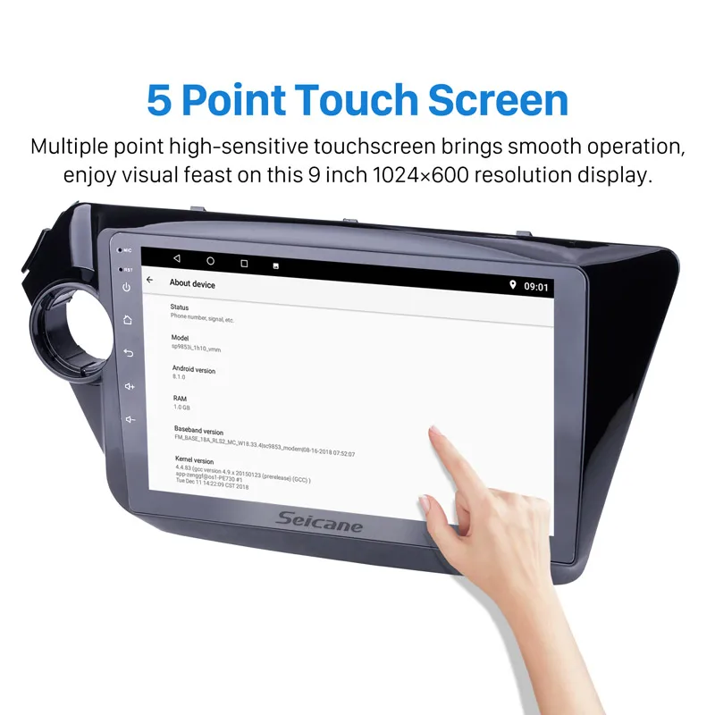 Seicane 2Din Android 6 0/7 1/8 1 9 &quotавтомобильный радиоприемник gps сенсорный экран WiFi