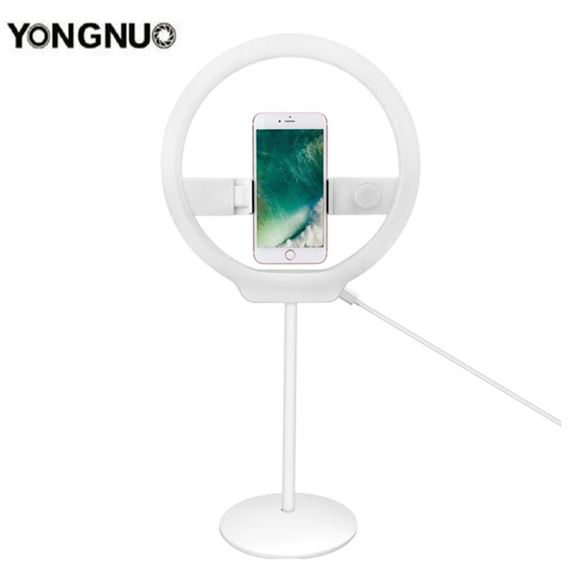 Кольцевой светильник YONGNUO YN128 3200 5500K белый свет для селфи