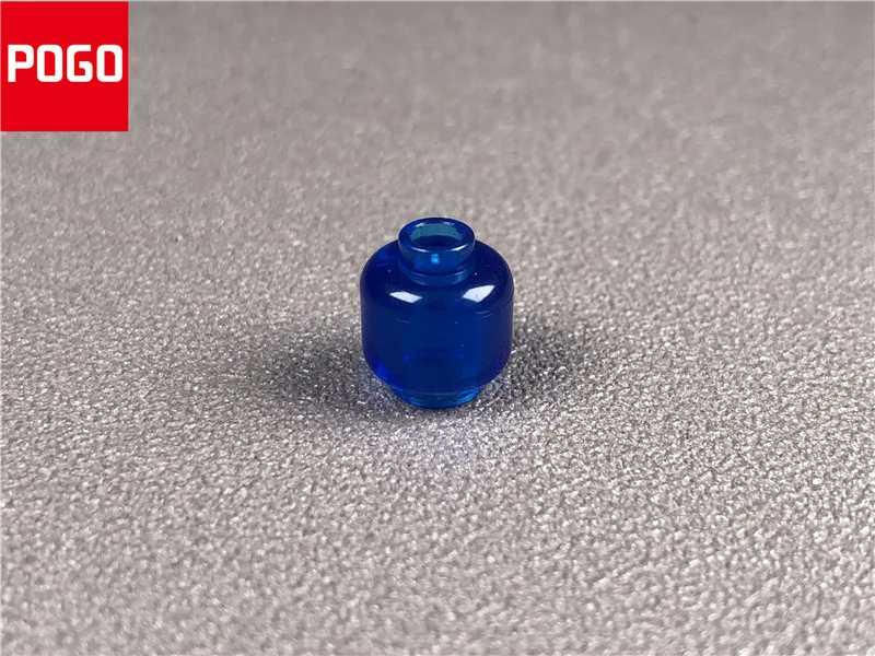 50 шт./лот MOC Кирпичи DIY Красочные прозрачные фигурки голова развивающие