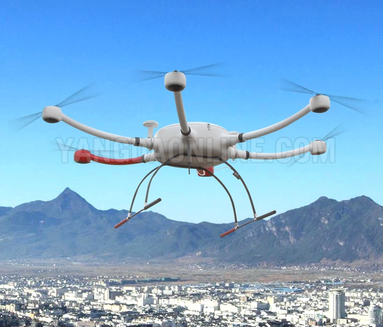 YD6 1600L hexacopter Дрон длинный ранг время полета тяжелое левое крепление карданный зум-камера для проверки безопасности и наблюдения