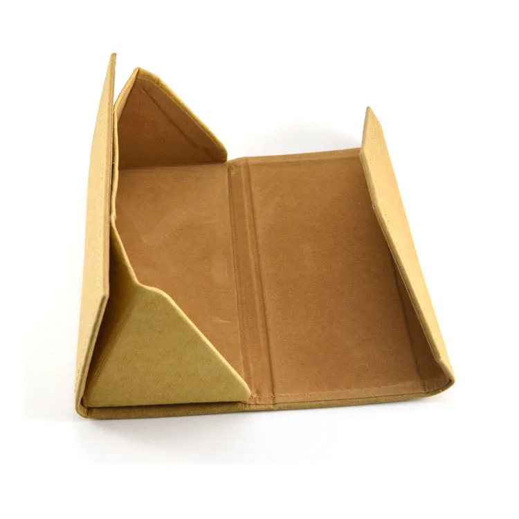 Складной Чехол для очков из крафт-бумаги с магнитным замком держатель хранения